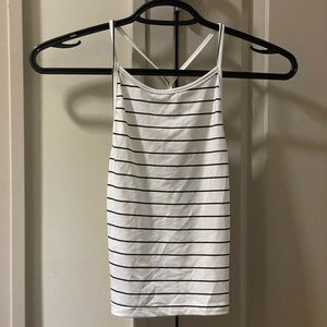 Striped While Tank